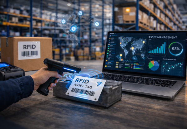 RFID asset tagging enables enterprises to track equipment, IT assets, and infrastructure using automated RFID asset management systems.
